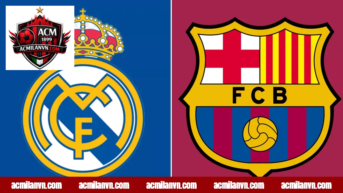 Bảng thống kê chi tiết cuộc đối đầu Real Madrid vs Barcelona