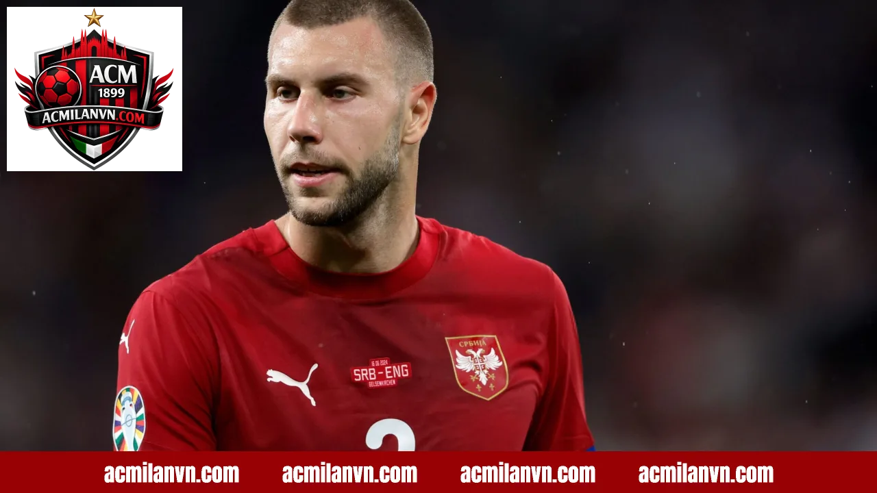 Strahinja Pavlović trong màu áo AC Milan mở ra bước ngoặt sự nghiệp